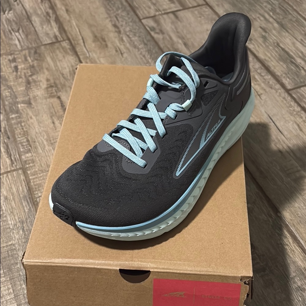 Altra Charcoal and Sky Blue Athletic Shoes